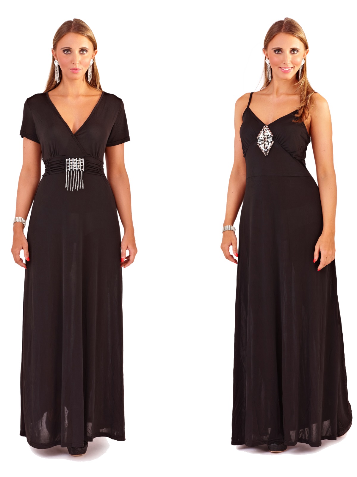 Womens Maxi Dress Full Length Summer Party Evening Dress Ladies Cover